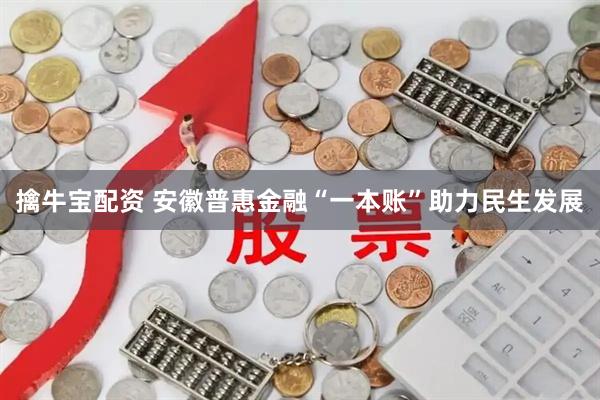 擒牛宝配资 安徽普惠金融“一本账”助力民生发展